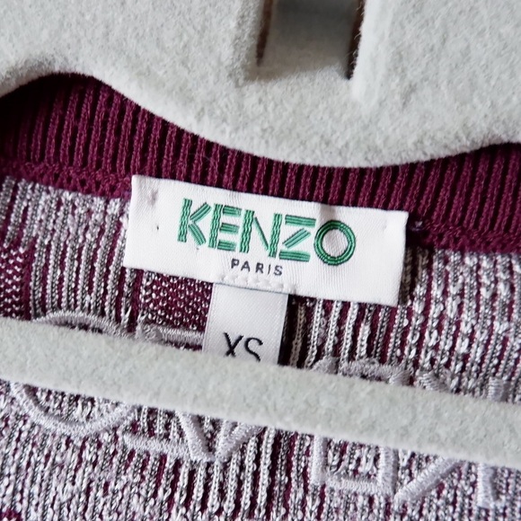 KENZO Peony Print Knit Mini Dress - Picture 7 of 9